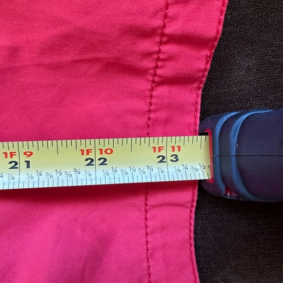 Carolina Herrera Light Red Midi Skirt Zip In Back Bottom Back Pleaded SZ 10 - Picture 14 of 15